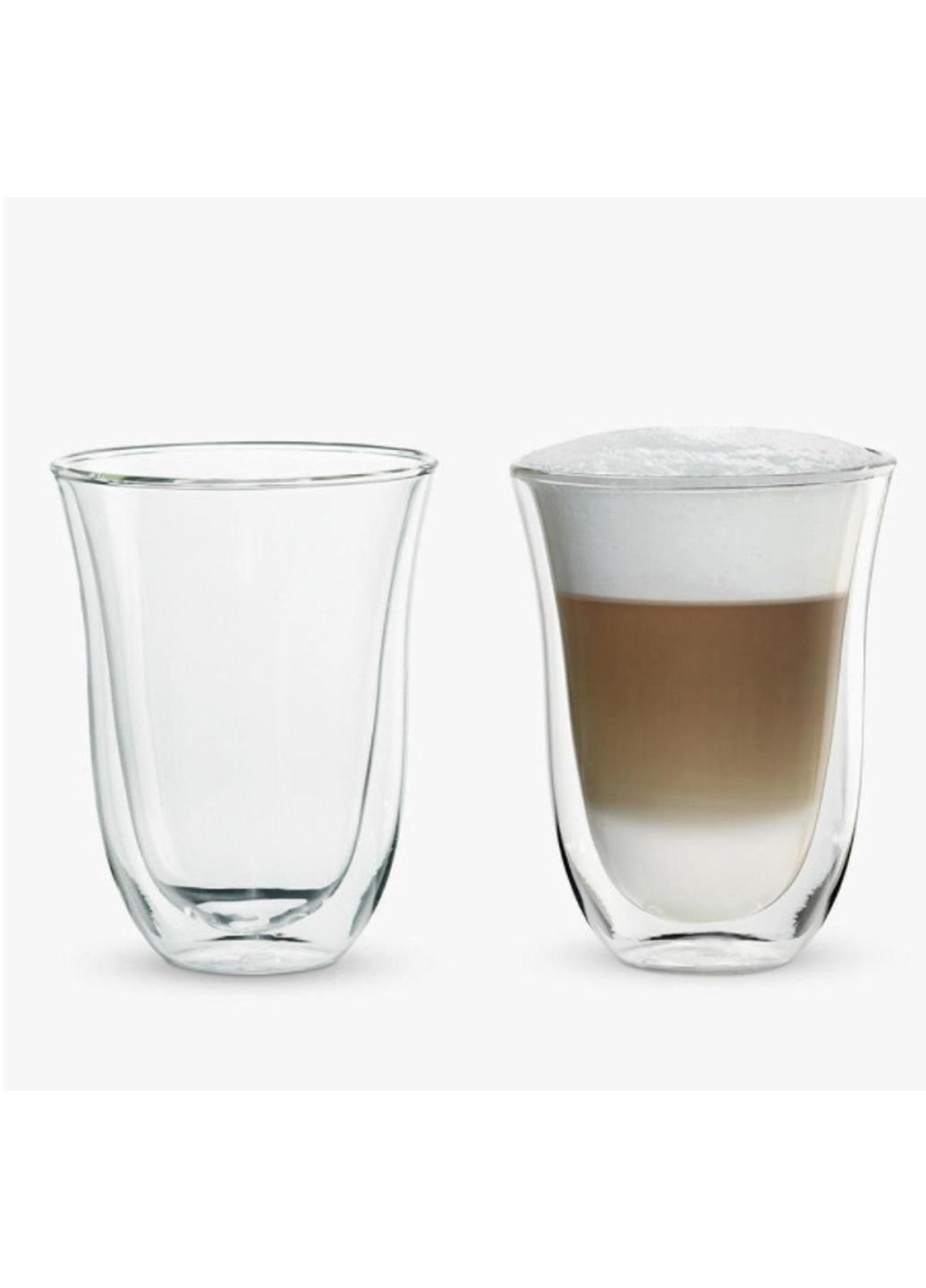 Набір склянок з подвійним дном Latte Macchiato 5513284171-5513214611 220 мл 2 шт Delonghi (253611650)