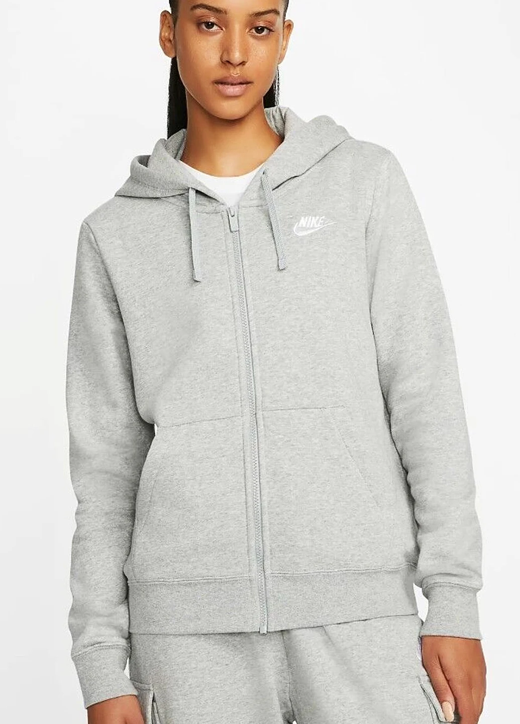 Толстовка DQ5471-063 Nike NSW CLUB FLC FZ HOODIE STD (319353114)