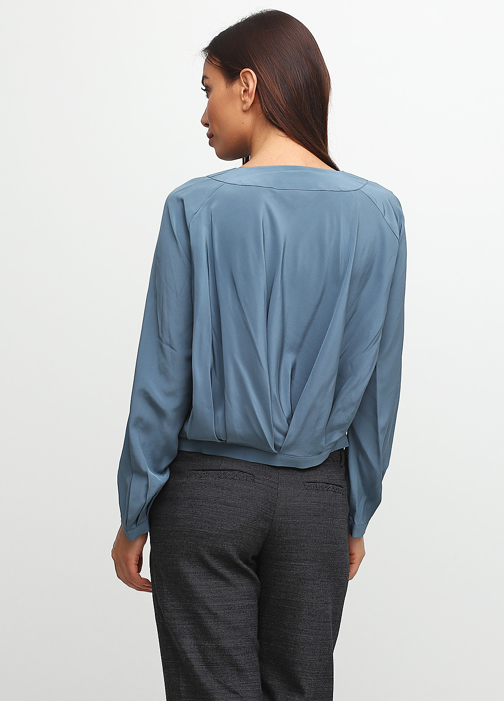Синяя демисезонная блуза Emporio Armani