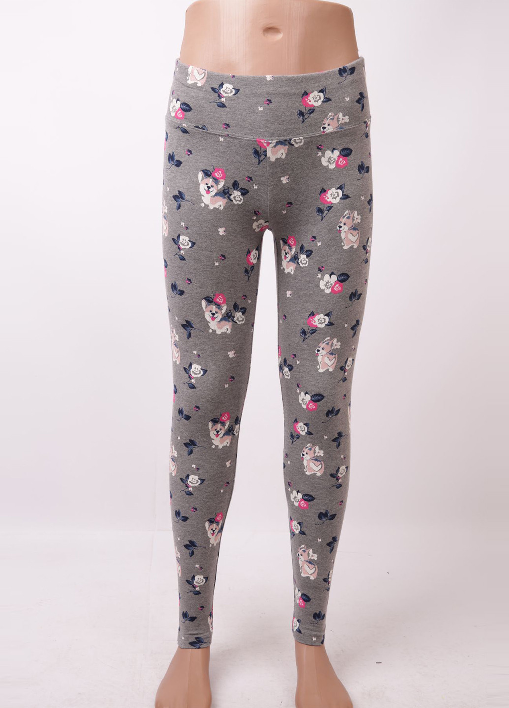 Серые демисезонные леггинсы Justice