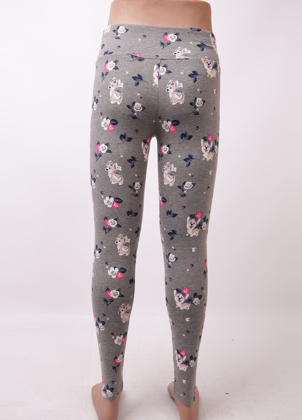 Серые демисезонные леггинсы Justice