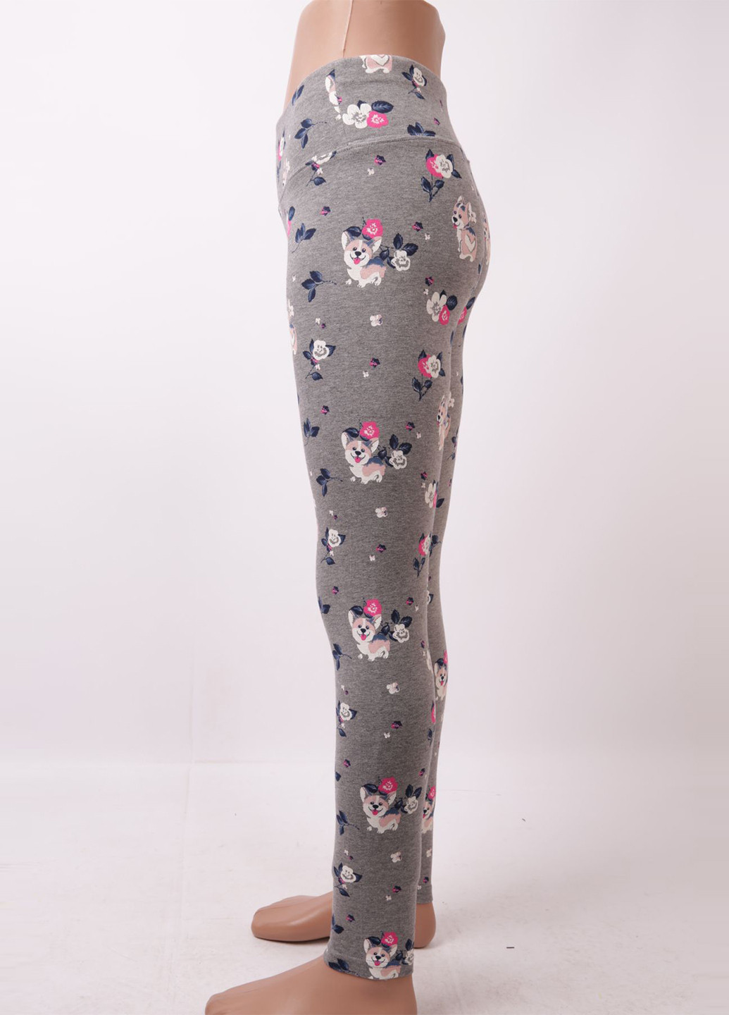 Серые демисезонные леггинсы Justice