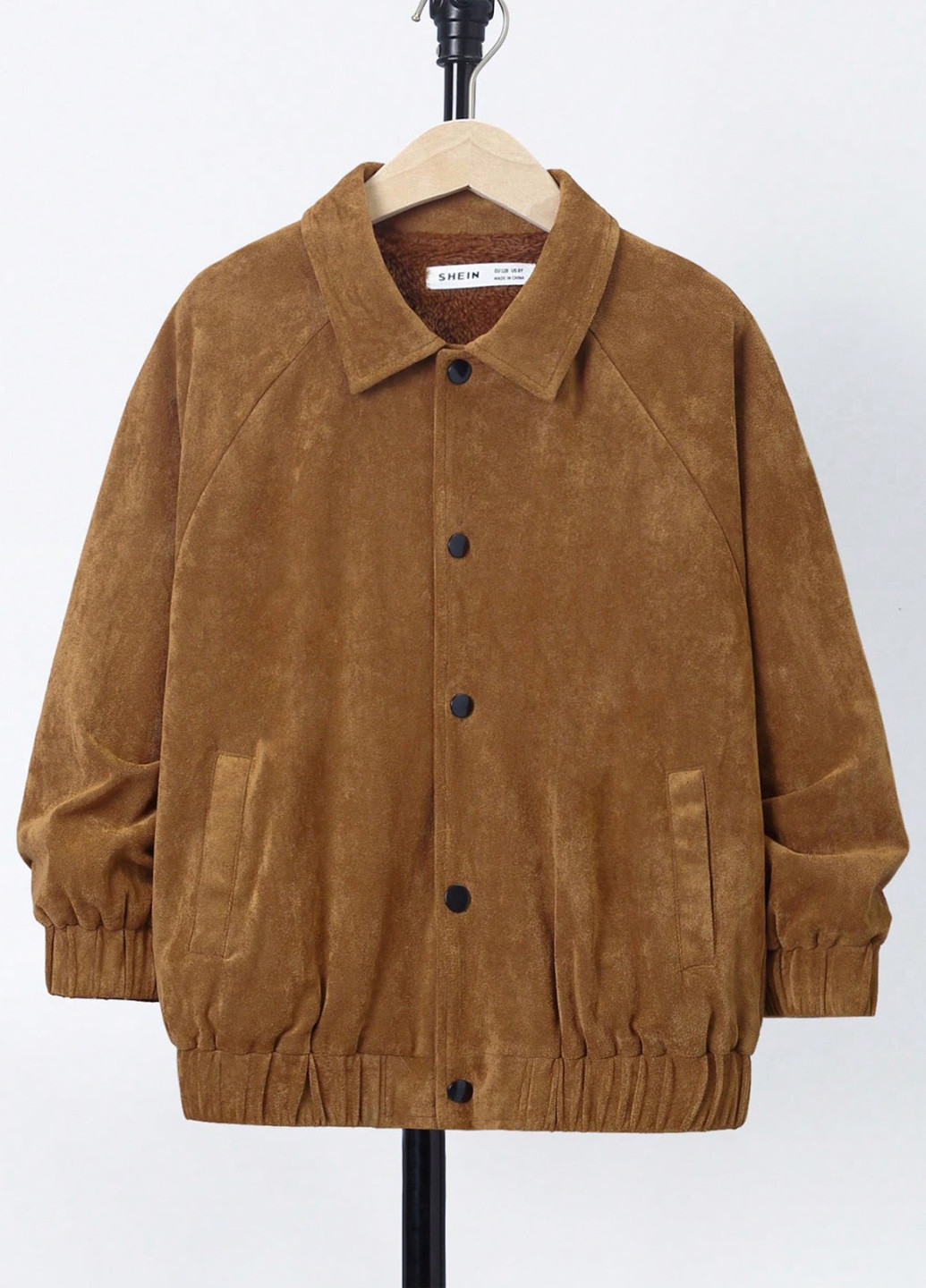 Коричневая демисезонная куртка SHEIN