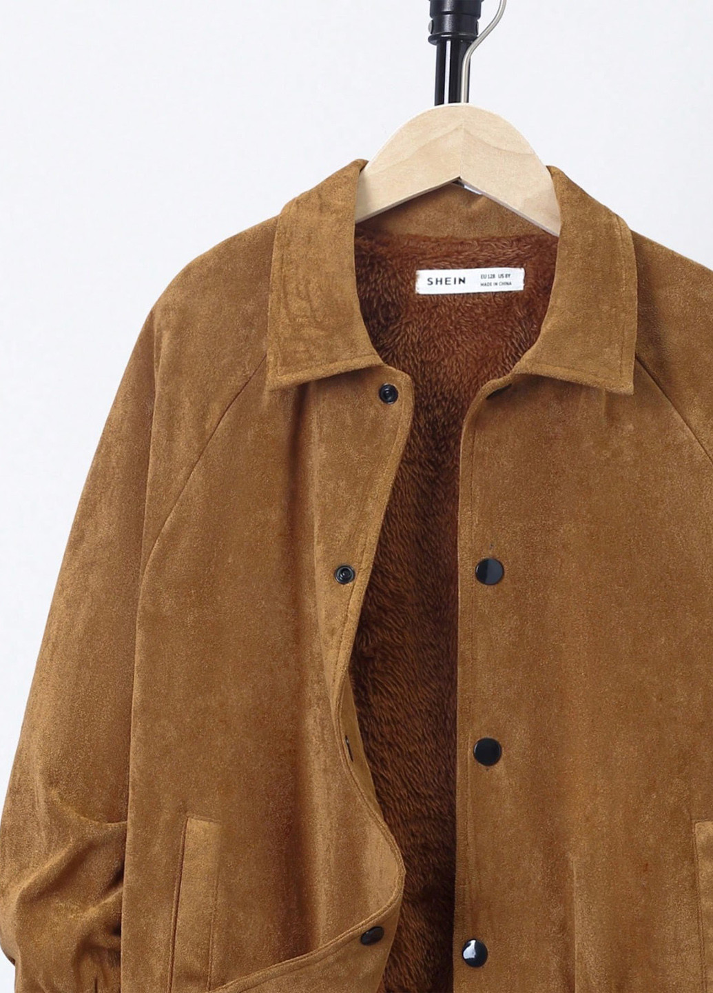 Коричневая демисезонная куртка SHEIN