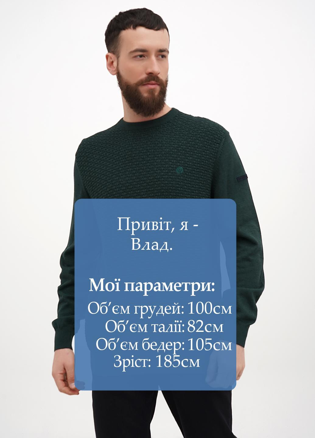 Оливковый (хаки) демисезонный джемпер джемпер Bugatti