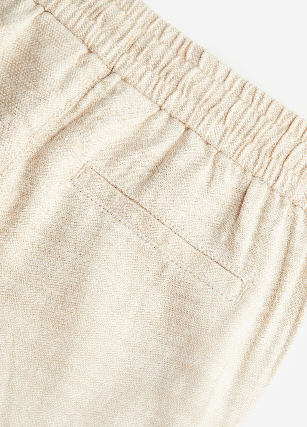 Бежевые кэжуал демисезонные брюки прямые H&M