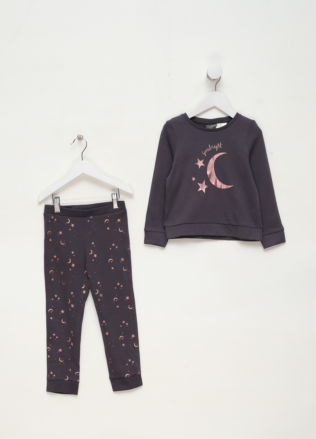 Темно-серая всесезон пижама (свитшот, брюки) свитшот + брюки H&M