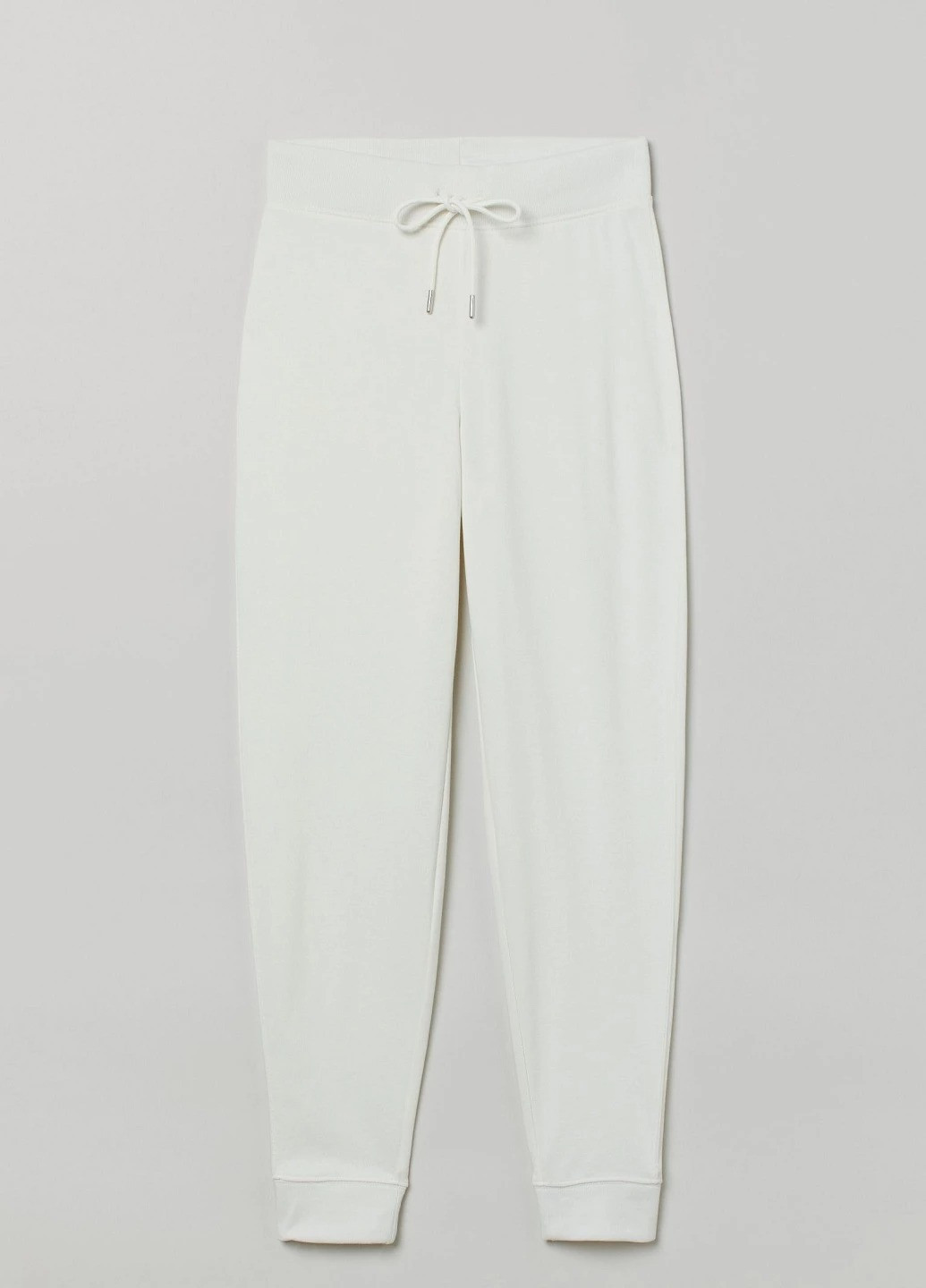 Белые кэжуал демисезонные брюки H&M