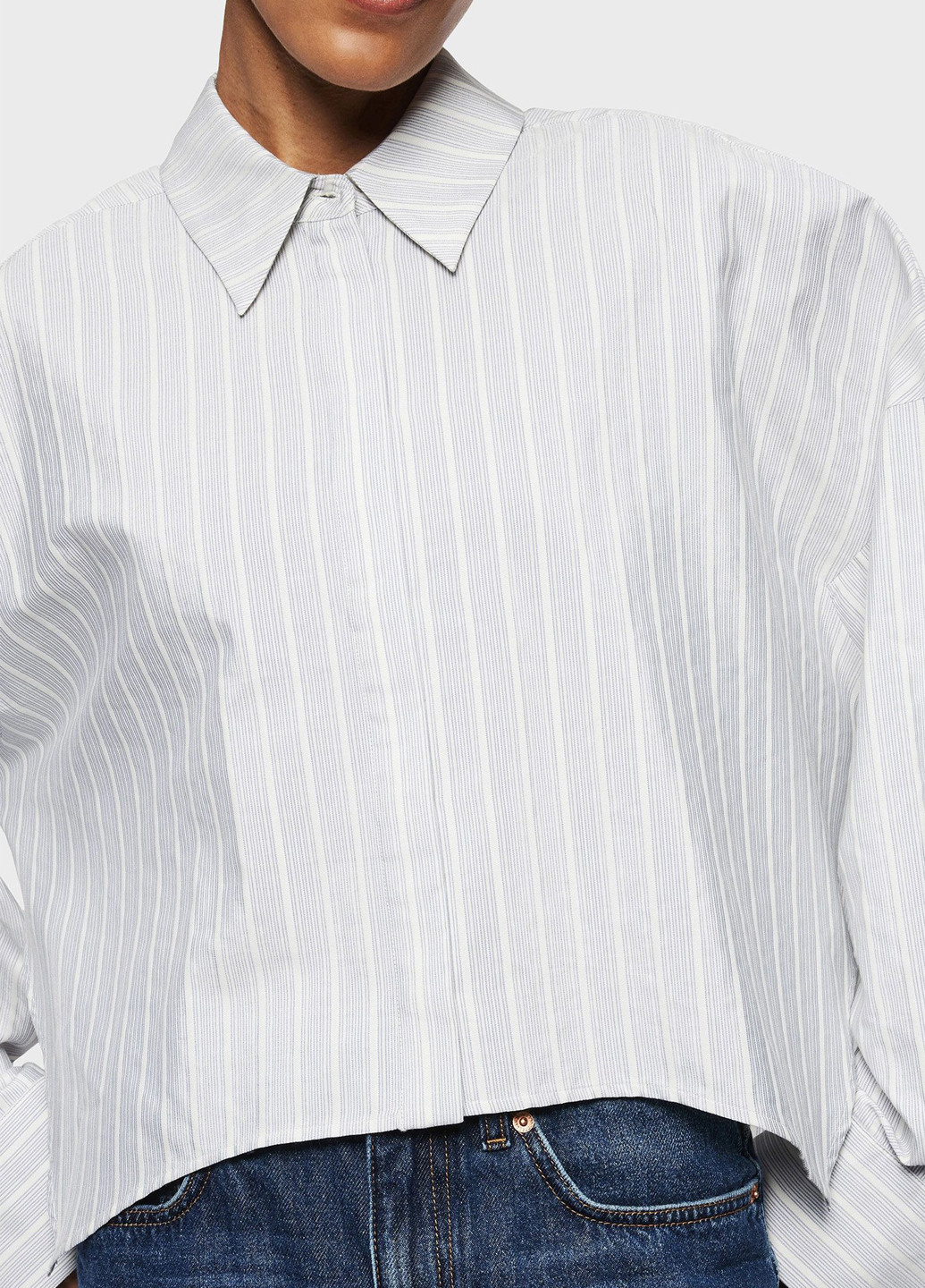 Голубой классическая, кэжуал рубашка в полоску Drykorn