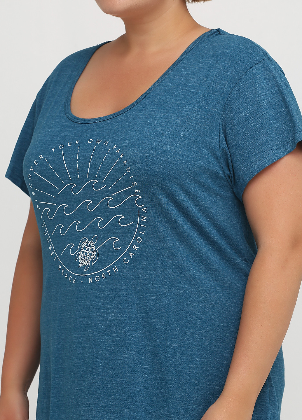 Морської хвилі літня футболка Blue 84