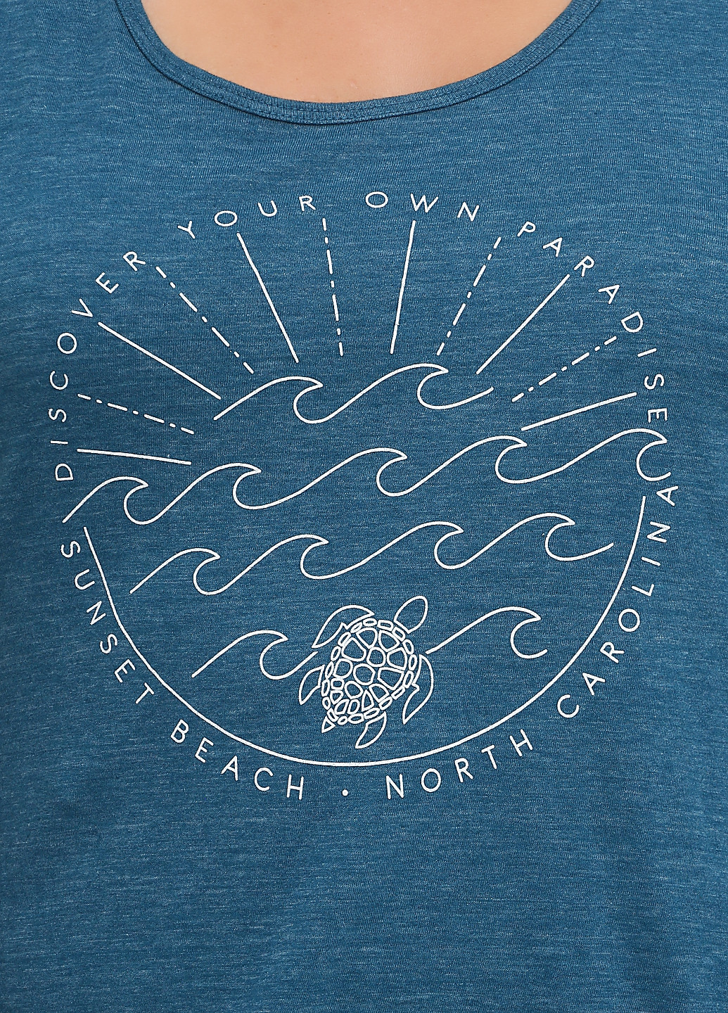 Морської хвилі літня футболка Blue 84