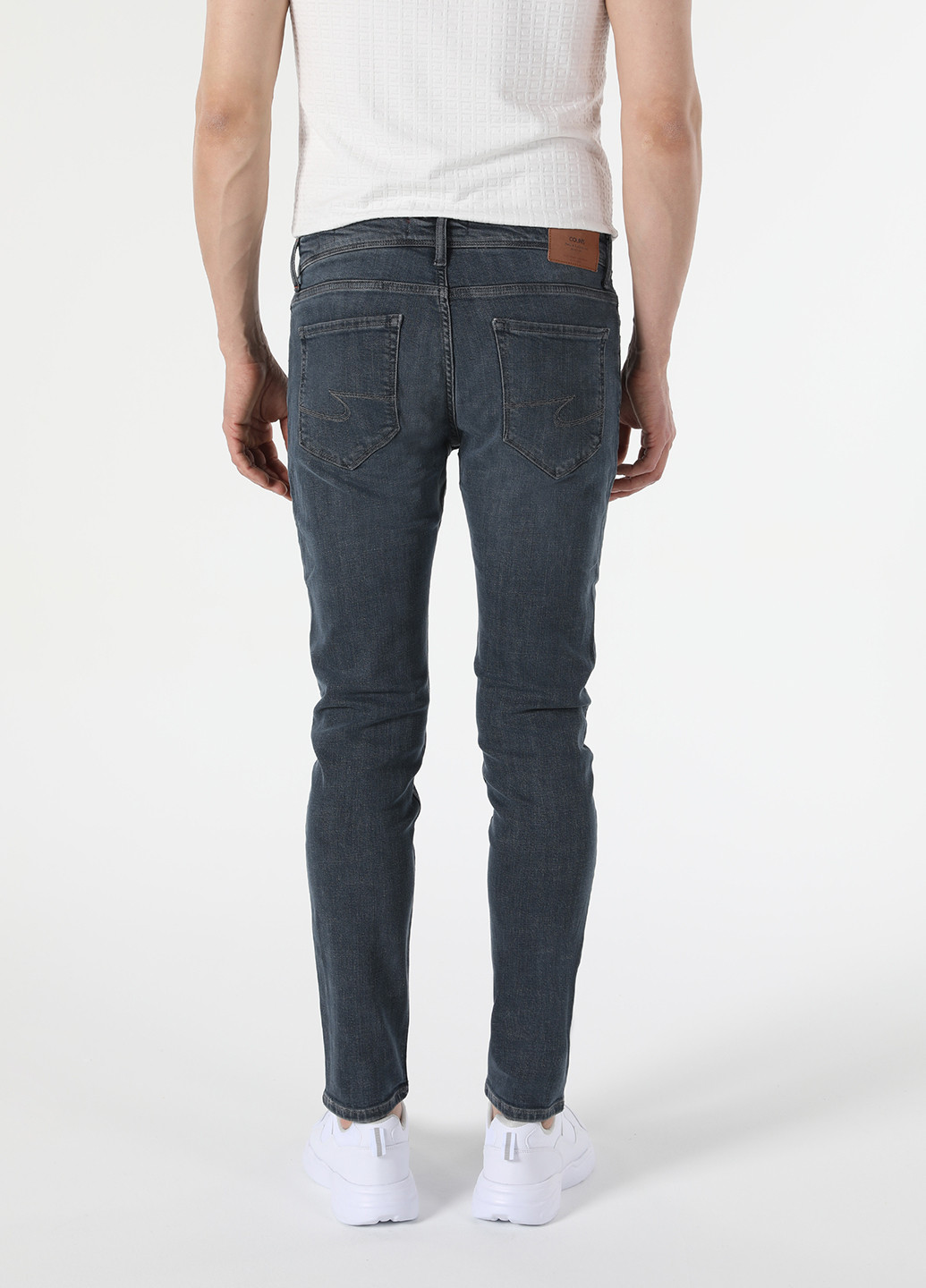 Темно-синие демисезонные скинни джинсы Colin's
