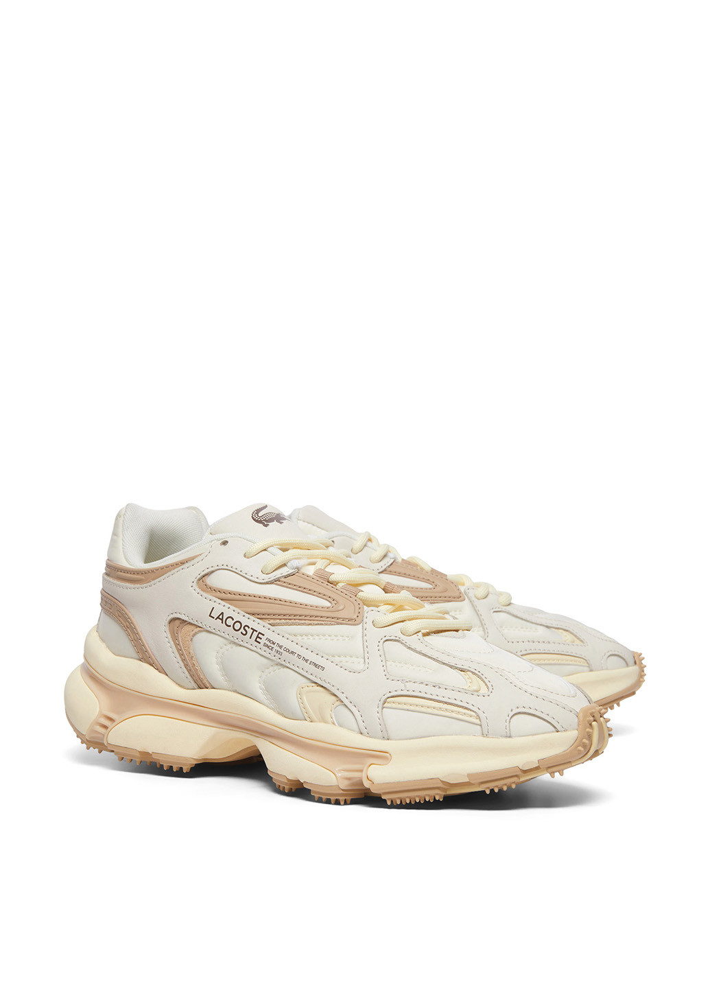 Світло-бежеві Осінні кросівки Lacoste