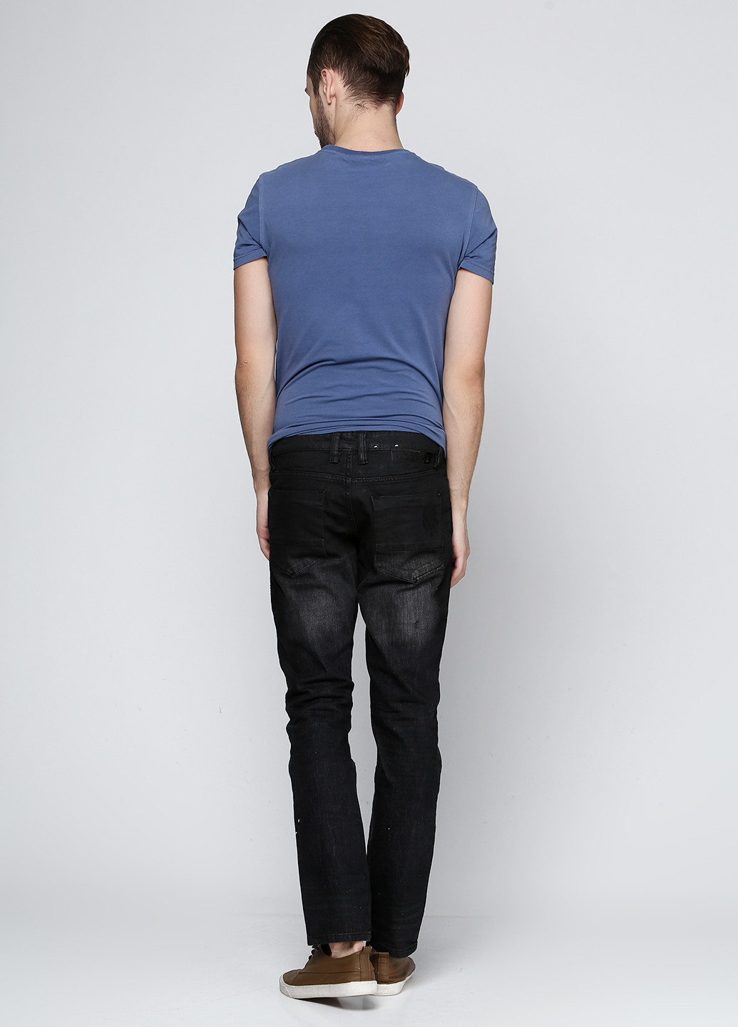 Черные демисезонные прямые джинсы Tom Tailor