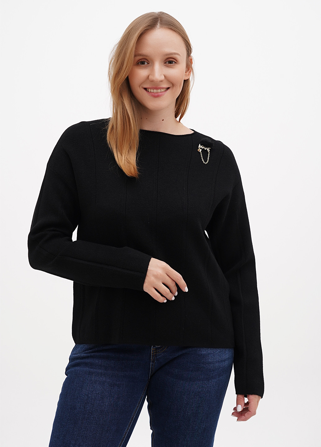 Чорний демісезонний джемпер джемпер Kiss Me