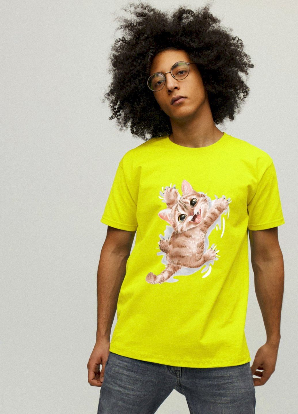 Желтая футболка мужская YAPPI