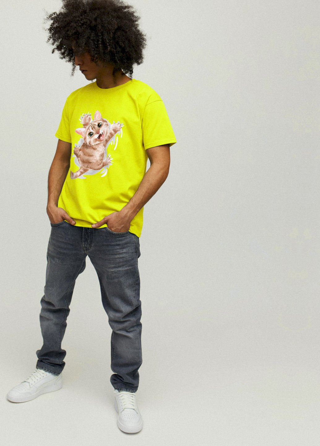 Желтая футболка мужская YAPPI