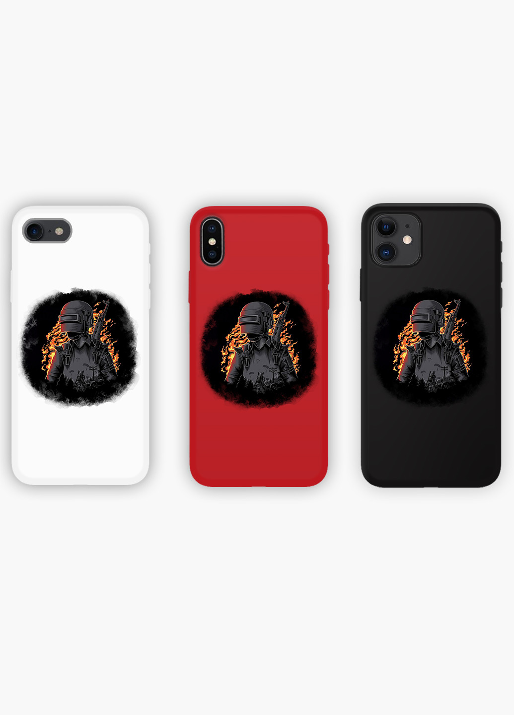 Чехол силиконовый Apple Iphone X Пубг Пабг (Pubg) (6129-1183) MobiPrint (219333777)