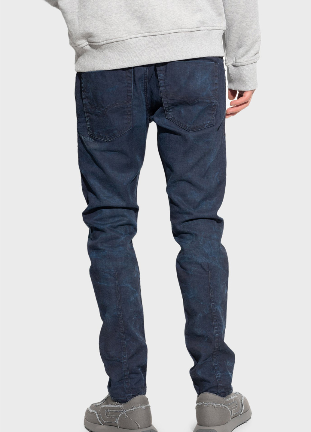 Синие демисезонные скинни джинсы Diesel