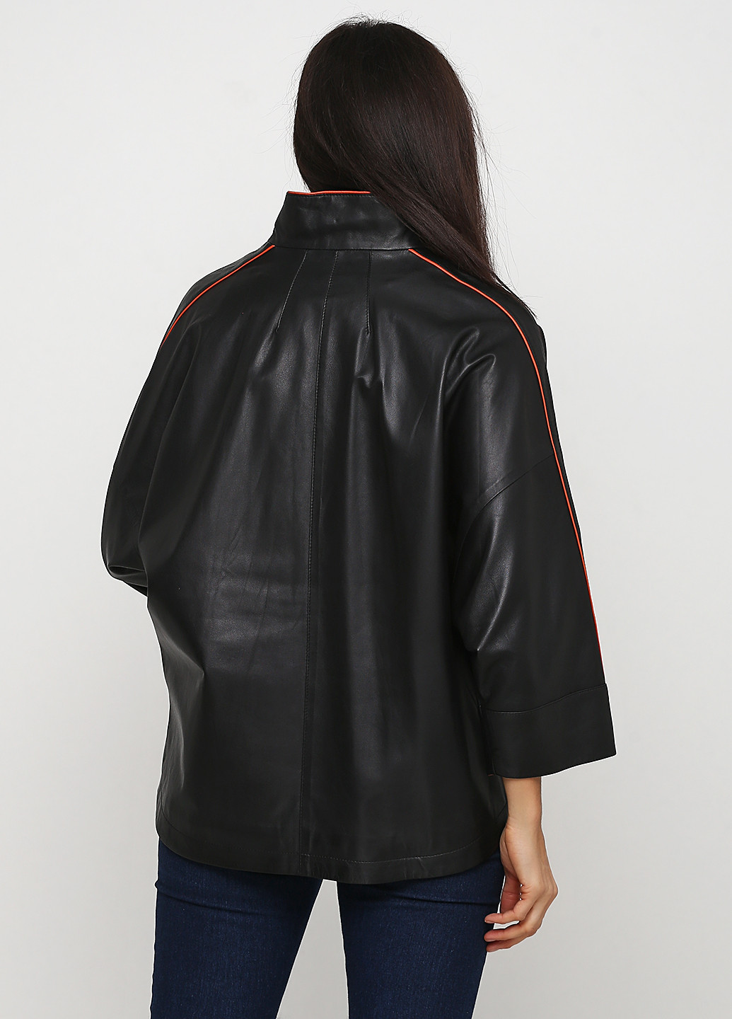 Черная демисезонная куртка кожаная Ricca Donna