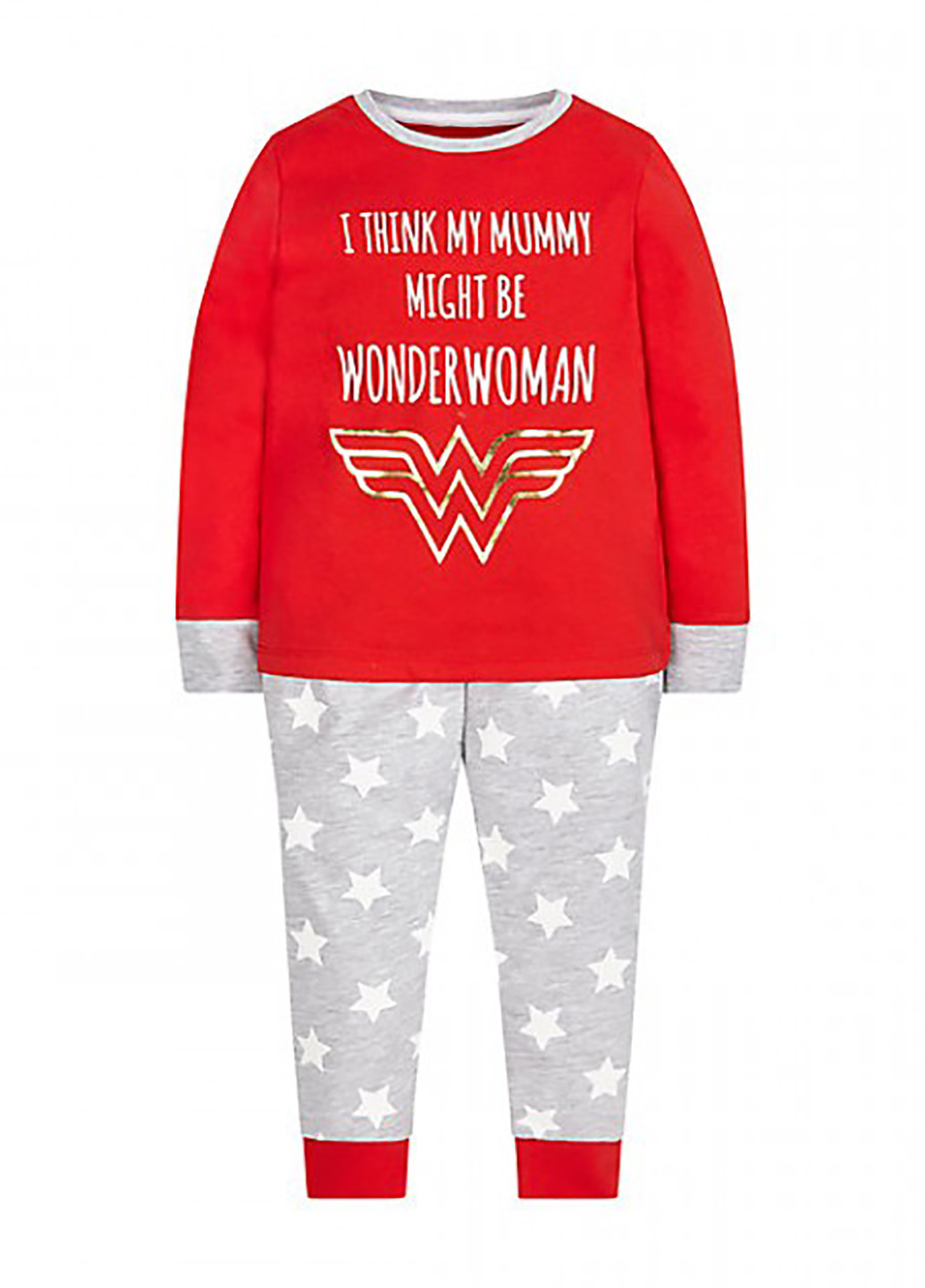 Красная всесезон пижама (лонгслив, брюки) лонгслив + брюки Mothercare