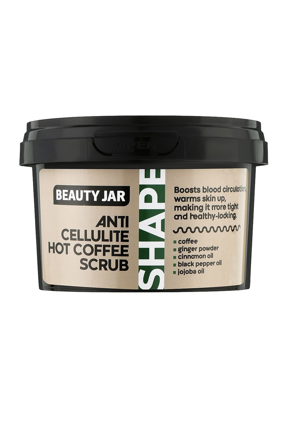 Скраб для тела антицеллюлитный Hot Coffee 250 г Beauty Jar (254404209)