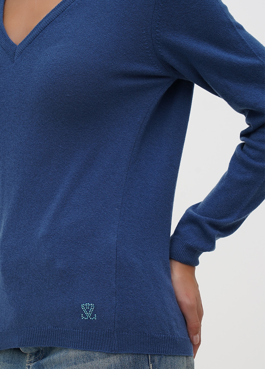 Блакитний демісезонний пуловер пуловер Sassofono