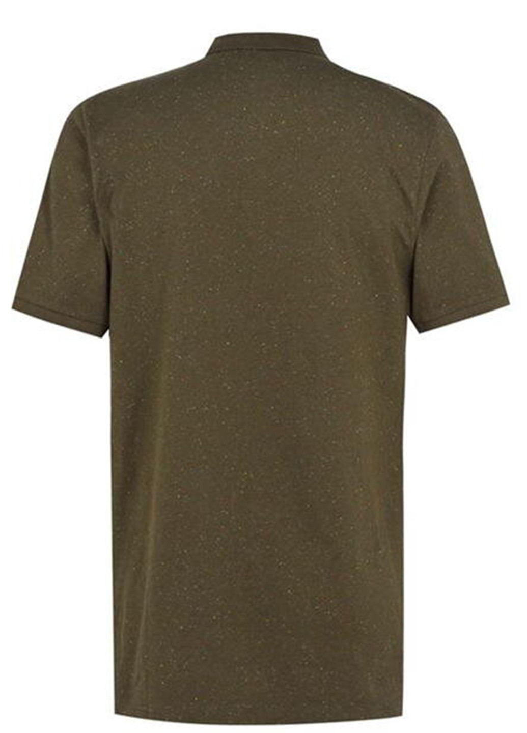 Оливковая (хаки) футболка-поло для мужчин Soulcal & Co с узором «перец с солью»