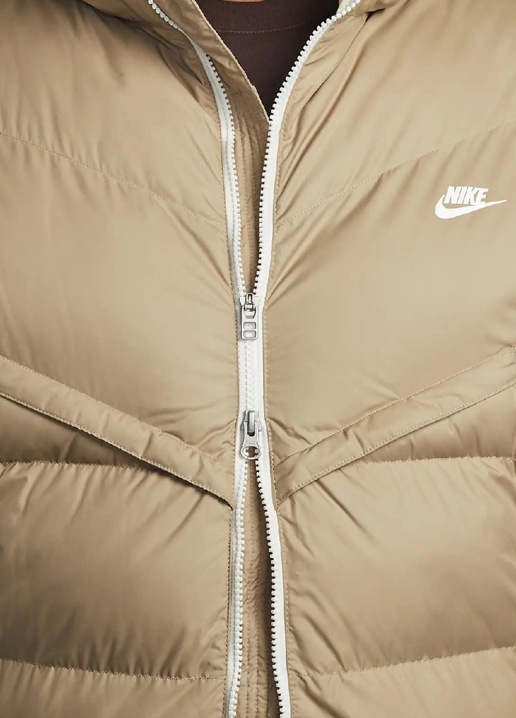Бежевий зимній Пуховик Nike