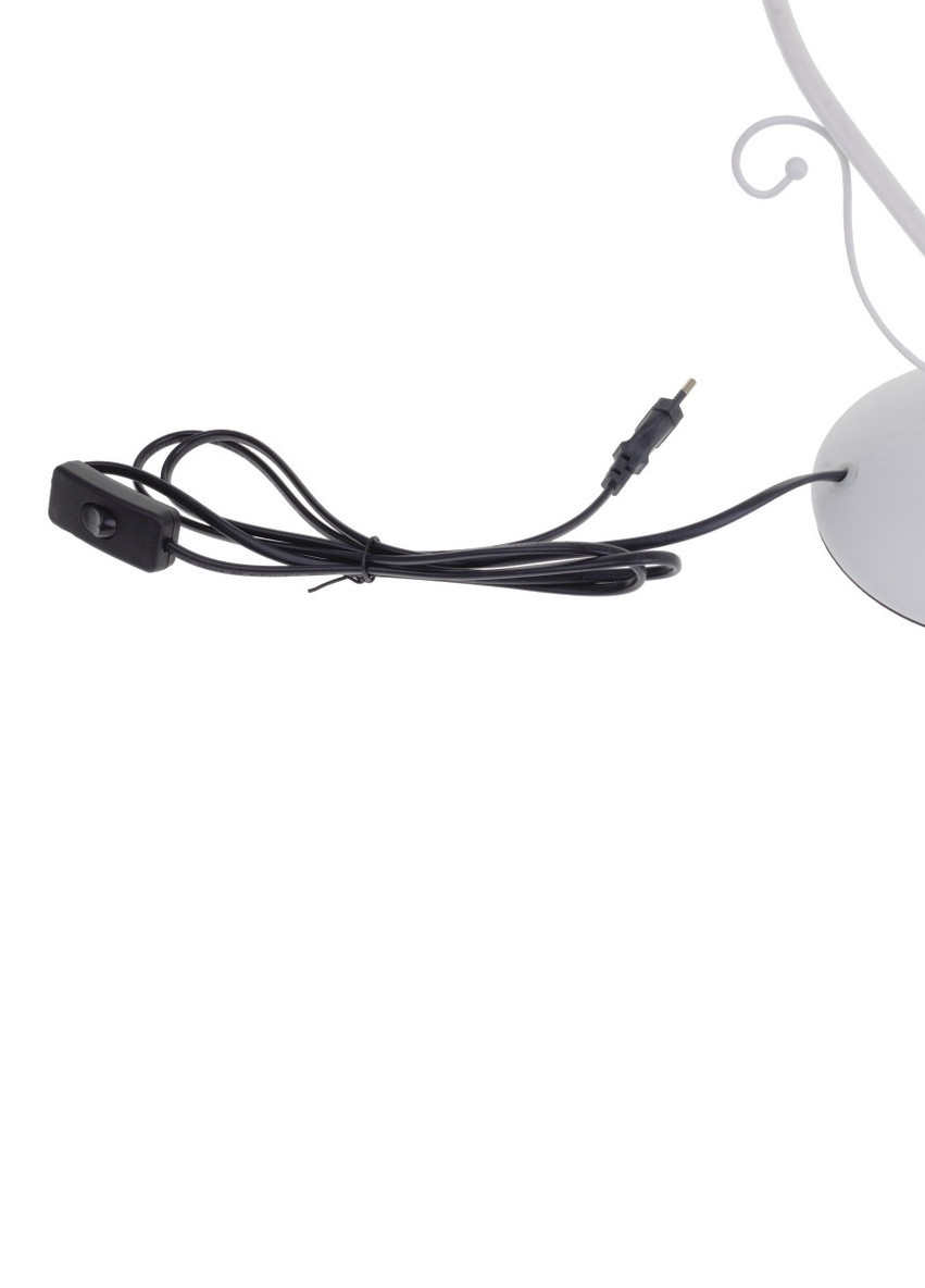 Настольная лампа декоративная белая и золотистая LK-699T/1 E27 WH+FG Brille (253881851)