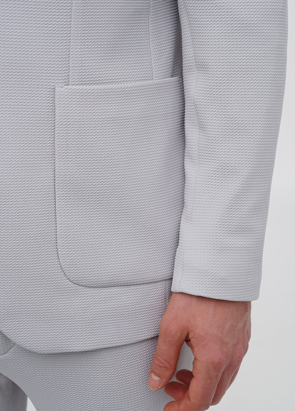 Світло-сірий демісезонний костюм (піджак, штани) брючний Trend Collection