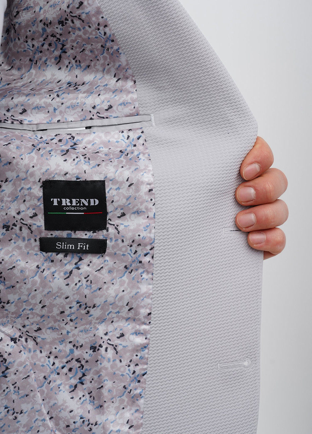 Світло-сірий демісезонний костюм (піджак, штани) брючний Trend Collection