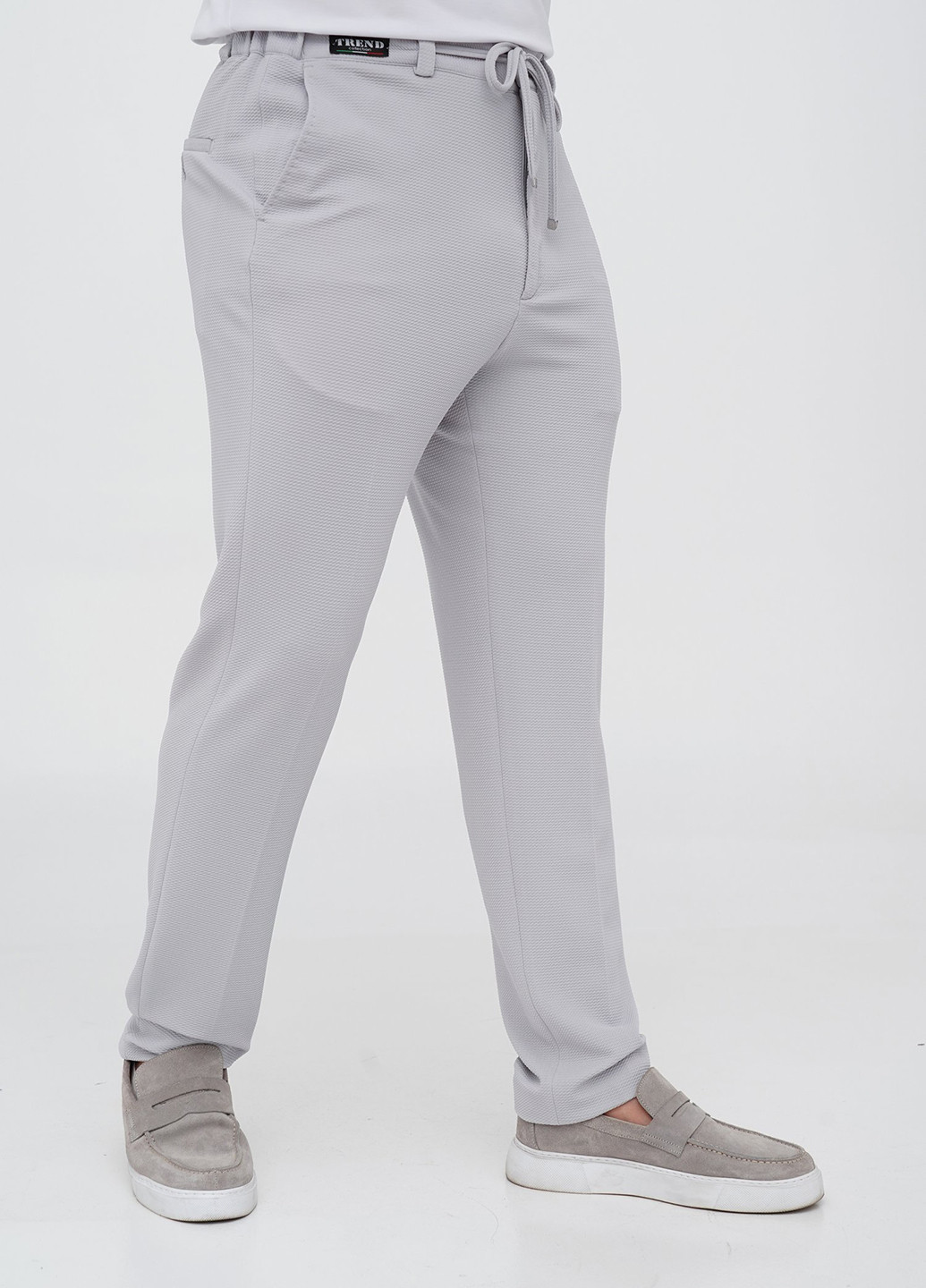 Світло-сірий демісезонний костюм (піджак, штани) брючний Trend Collection