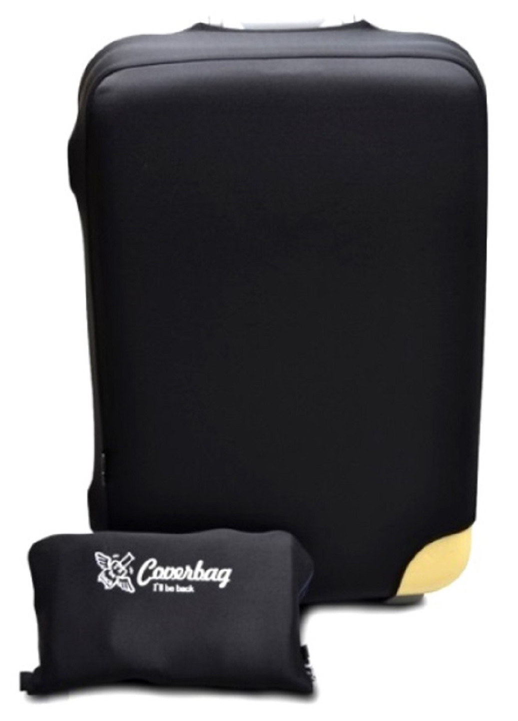 Чехол на чемодан дайвинг L черный Coverbag (227357709)