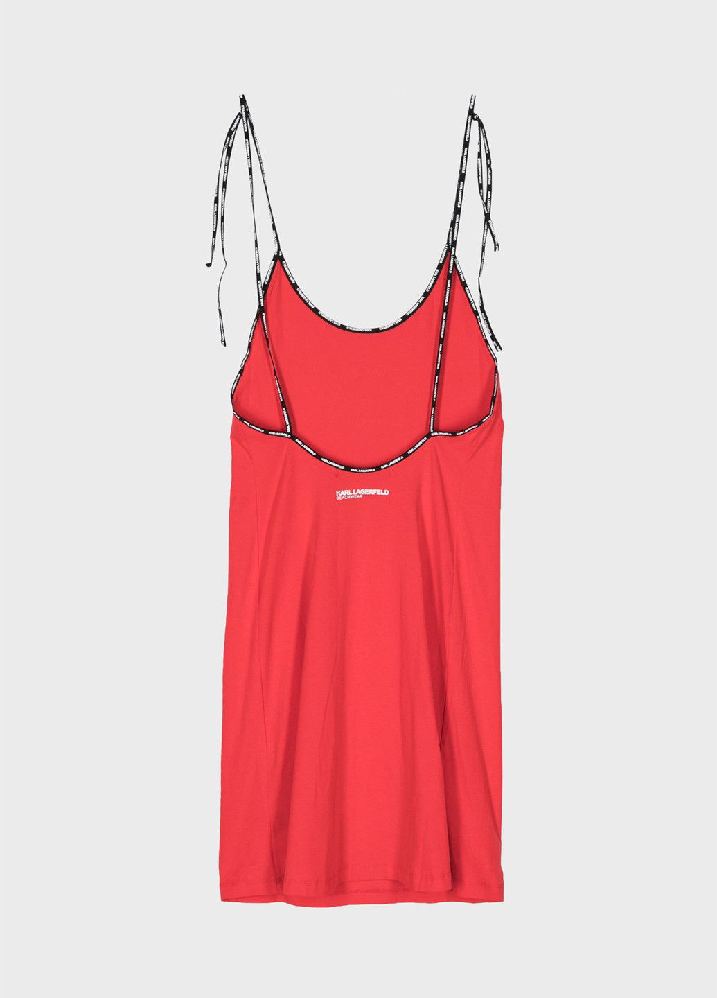 Красное кэжуал платье платье-майка Karl Lagerfeld с логотипом