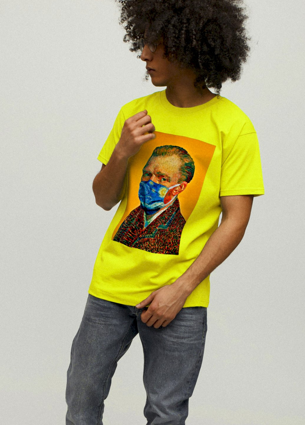 Жовта футболка чоловіча YAPPI