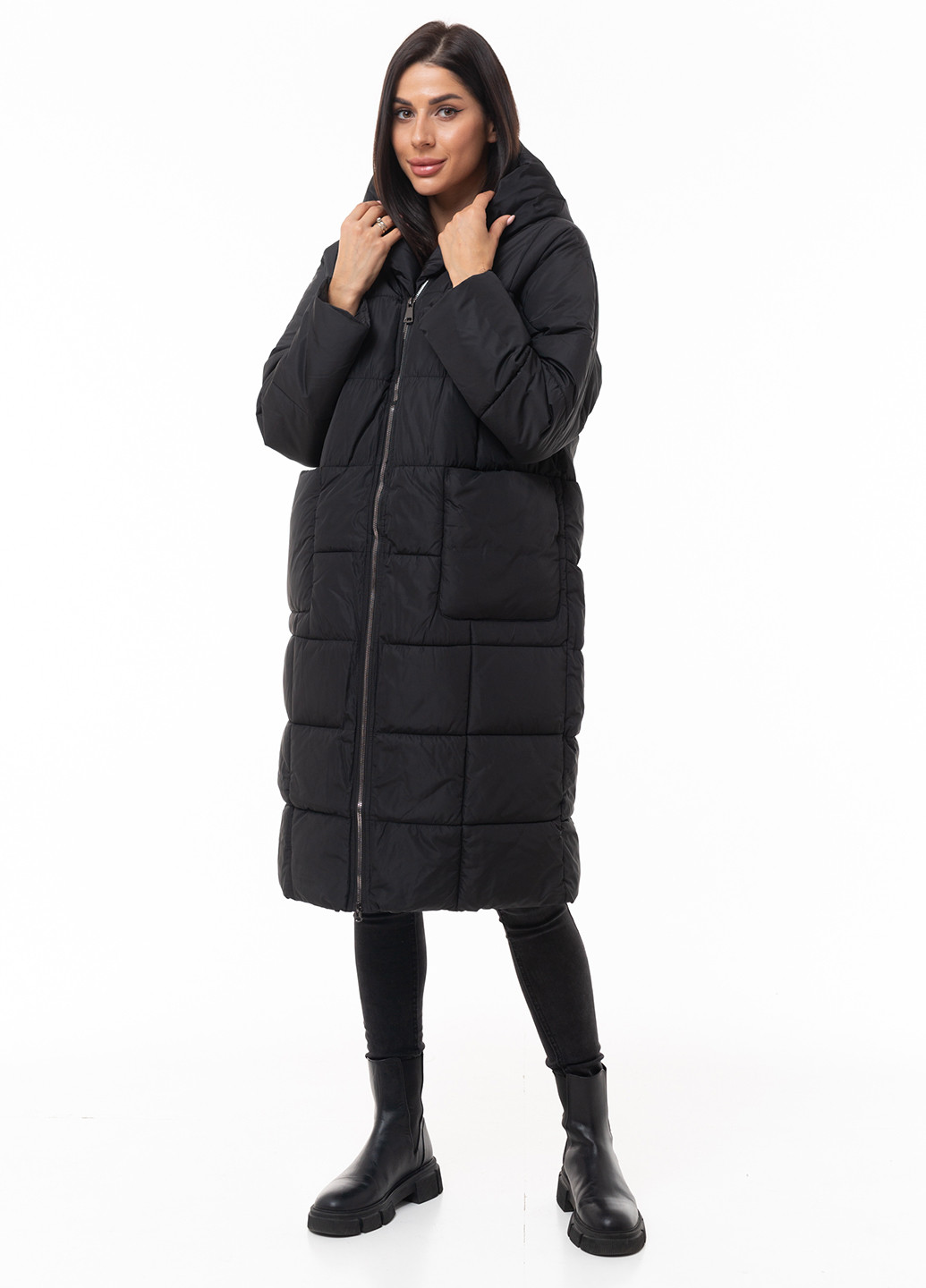 Черная зимняя куртка Icon