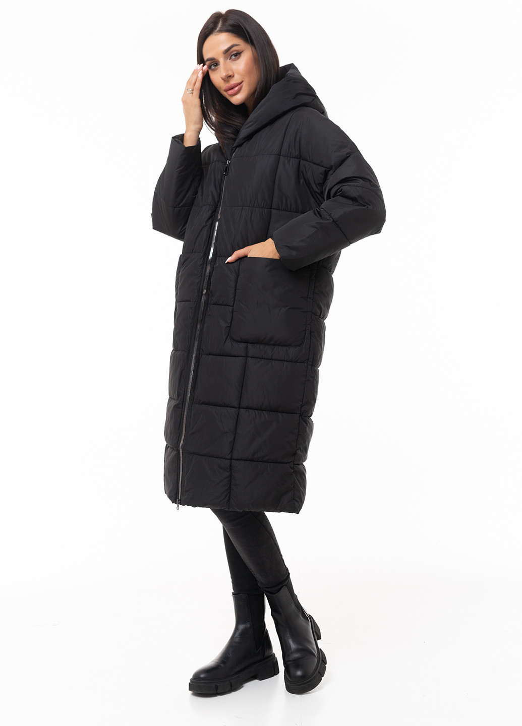 Черная зимняя куртка Icon