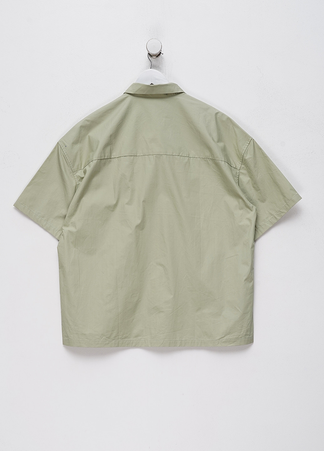 Светло-зеленая кэжуал рубашка однотонная H&M