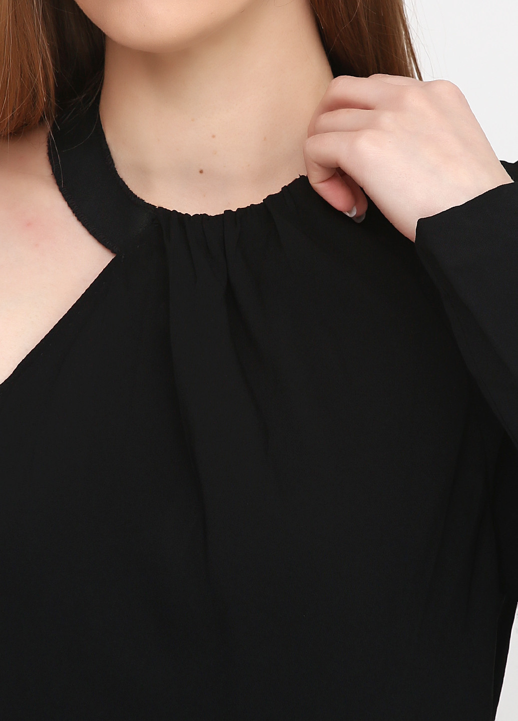 Черное коктейльное платье клеш, на одно плечо Ralph Lauren однотонное