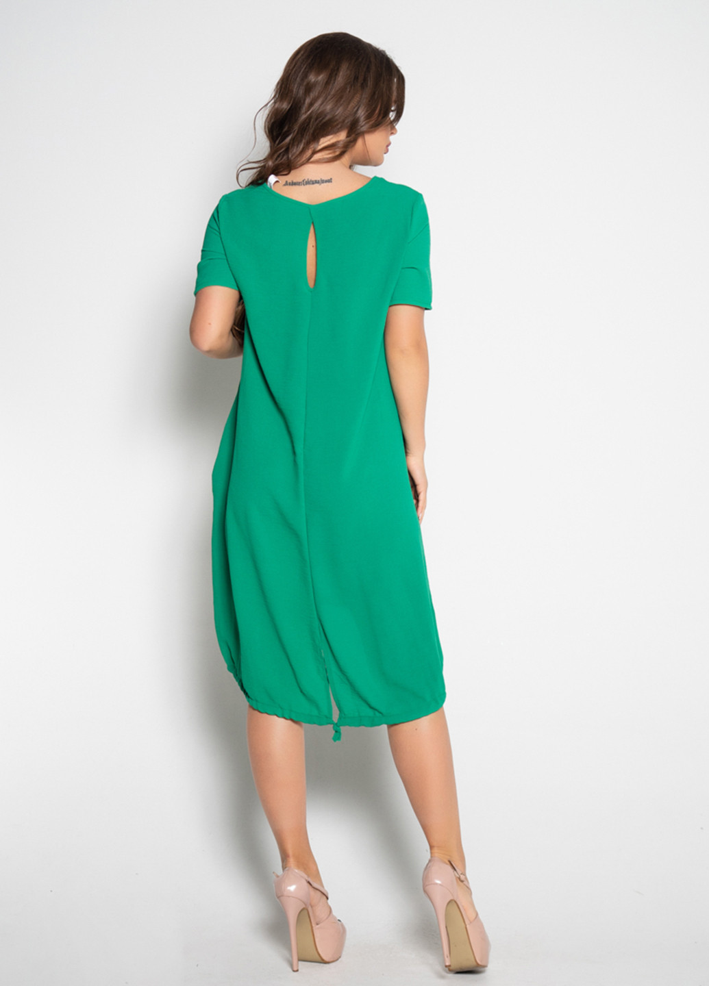 Зеленое кэжуал платье Issa однотонное