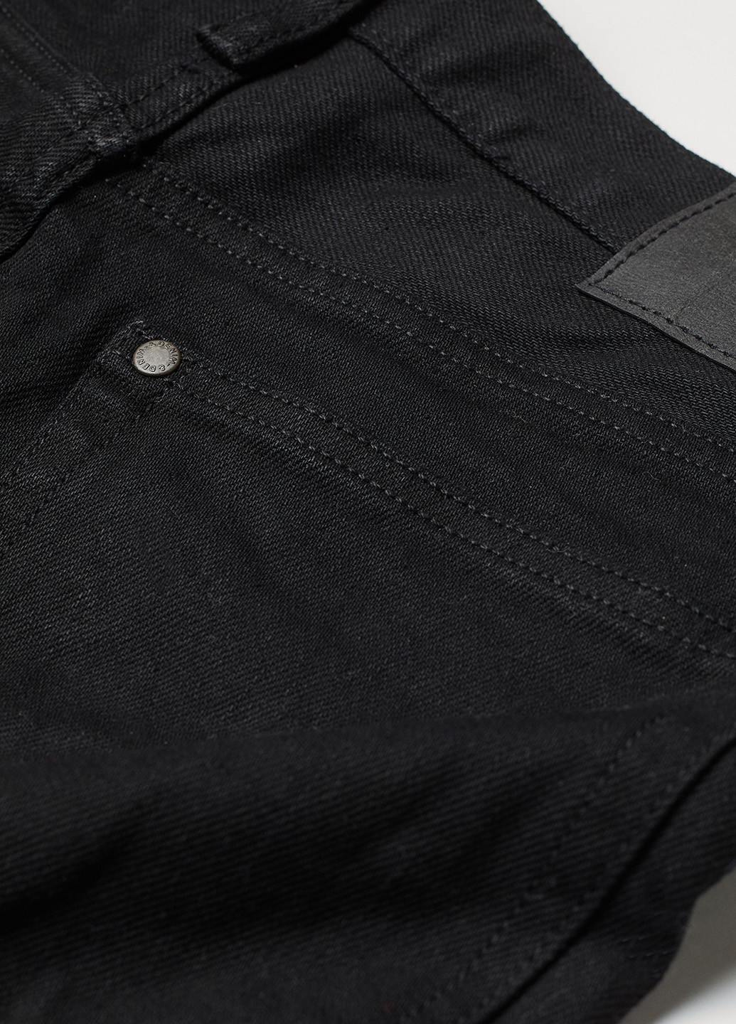 Черные демисезонные регюлар фит джинсы H&M