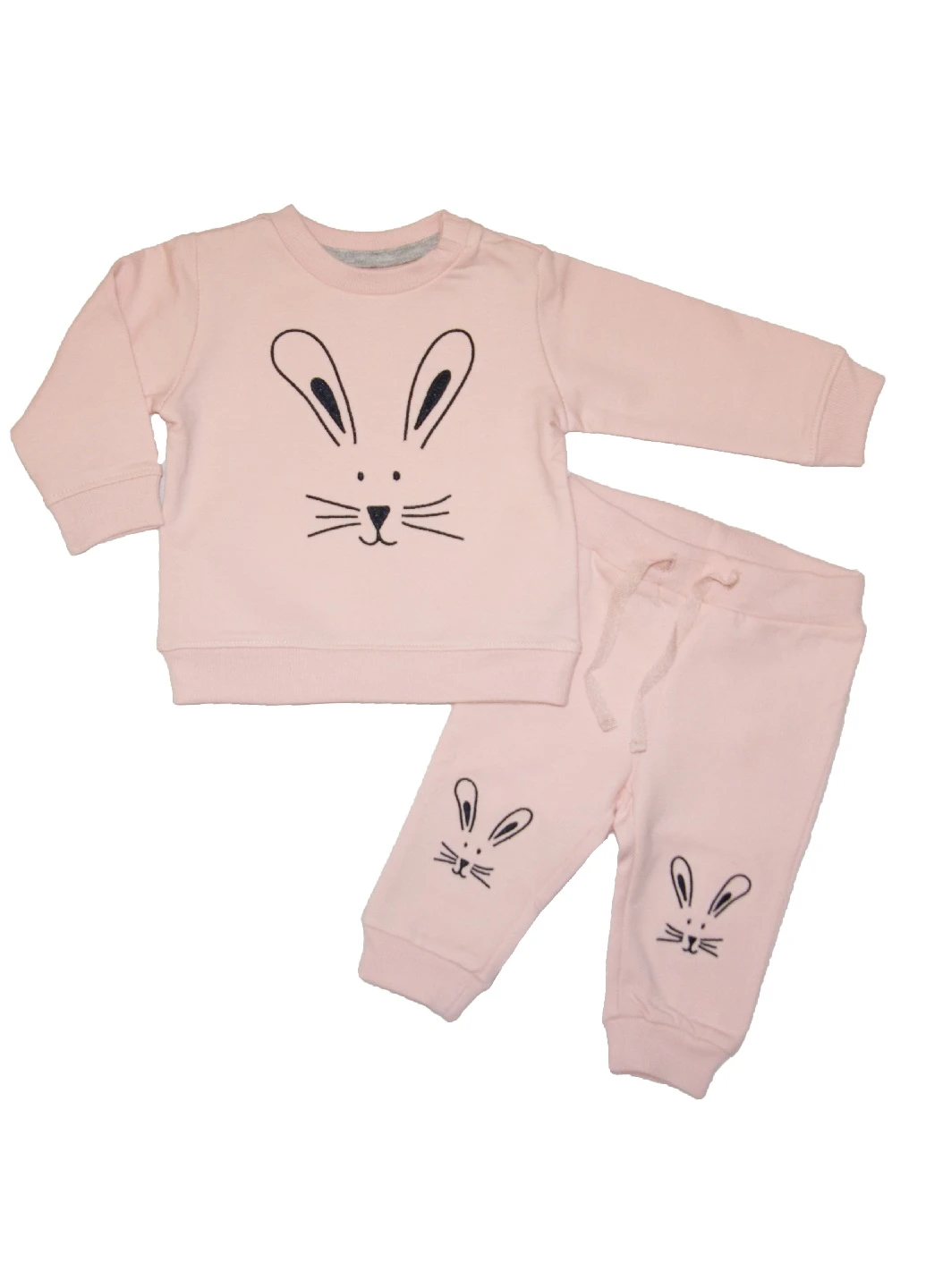 Розовый демисезонный костюм (кофта, штаны) брючный Name it