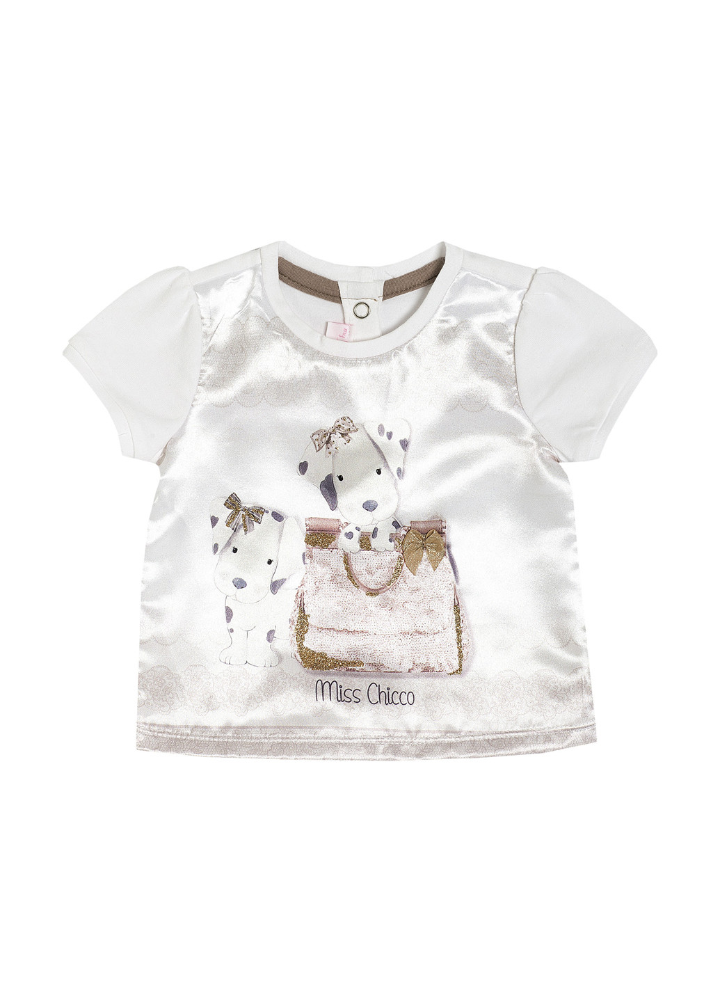 Белая летняя футболка Chicco