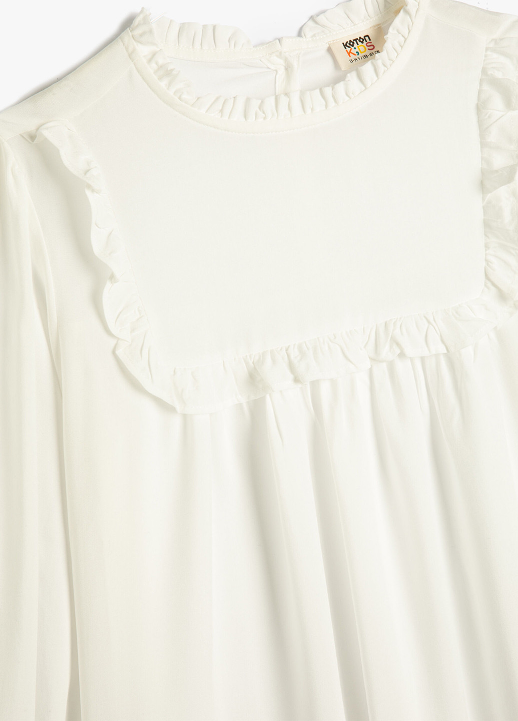 Белая однотонная блузка KOTON демисезонная