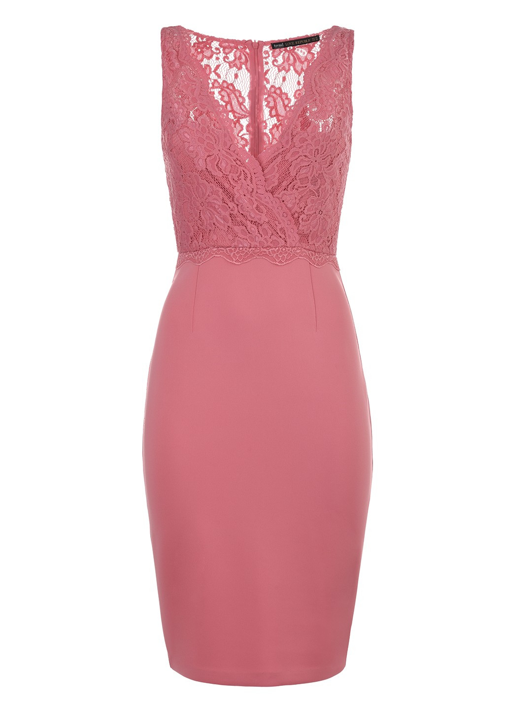 Розовое кэжуал платье футляр LOVE REPUBLIC