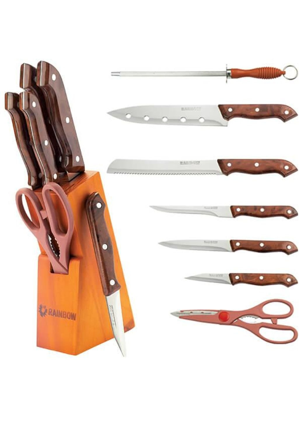 Набор ножей MR-1404 7 предметов Maestro комбинированные,