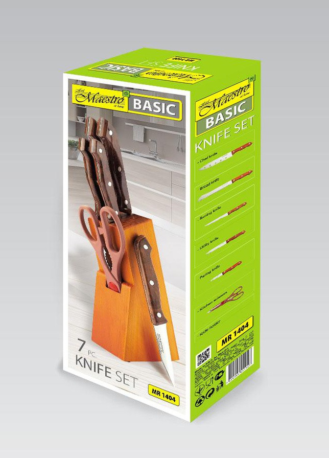 Набор ножей MR-1404 7 предметов Maestro комбинированные,