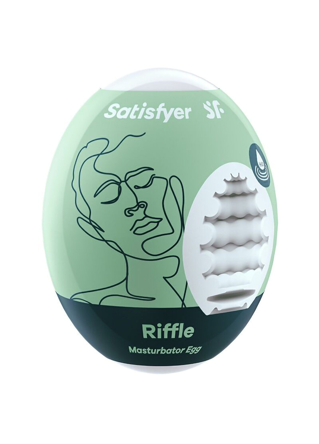 Самозмащувальний мастурбатор-яйце Egg Riffle, одноразовий, не вимагає мастила Satisfyer (254152160)