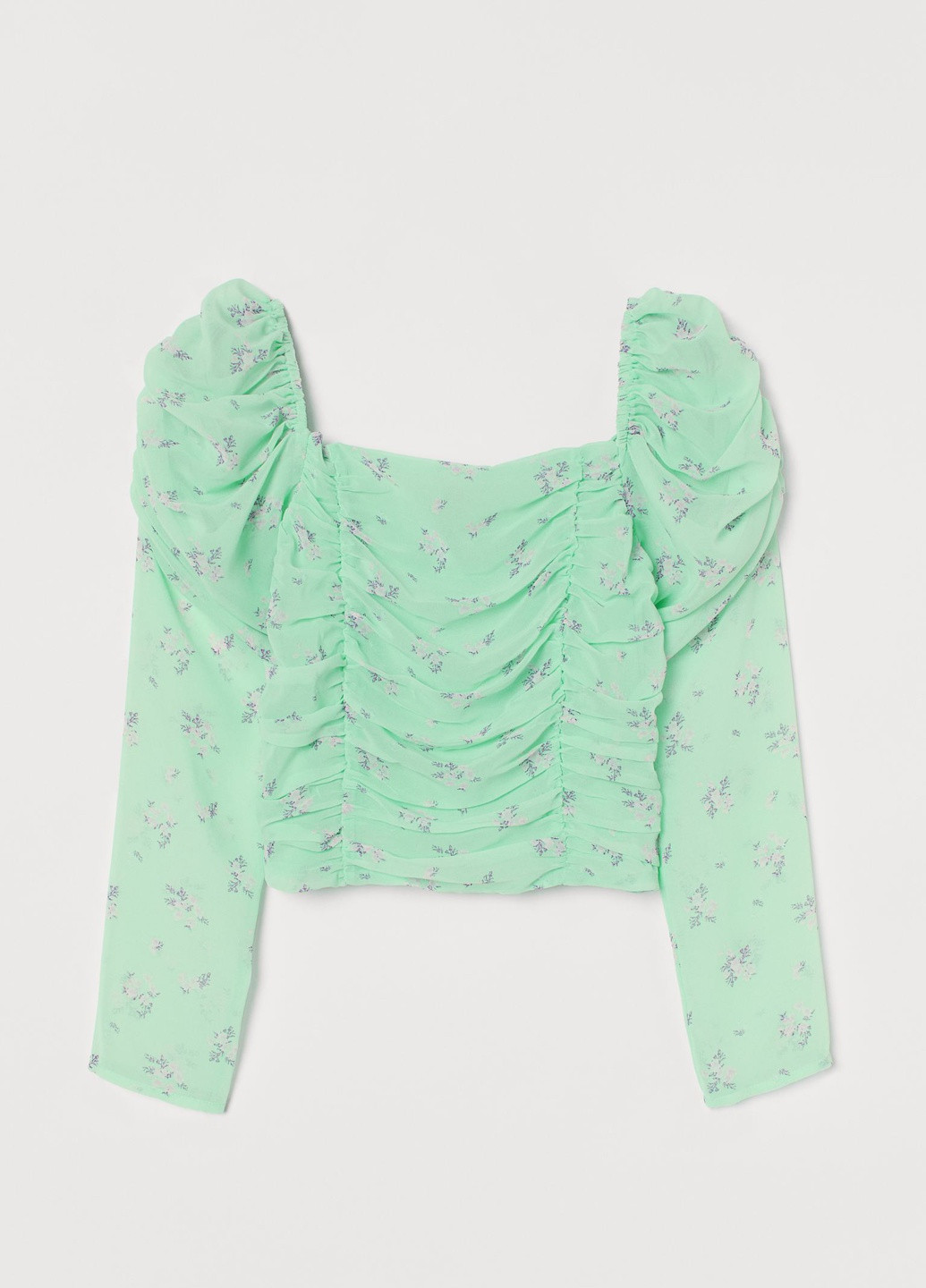Світло-зелена літня блуза H&M